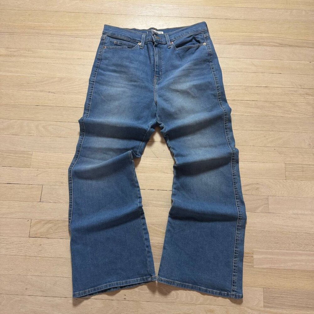 Levi's Signature Heritage High Rise Flare Jeans Size 10 W30 Vintage Inspired Med